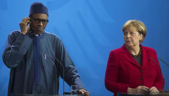 Presidente de Nigeria hizo comentario machista delante de Angela Merkel. (AP)