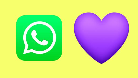¿Sabes realmente lo que es un corazón púrpura si lo envías a alguien por WhatsApp? (Foto: Emojipedia)