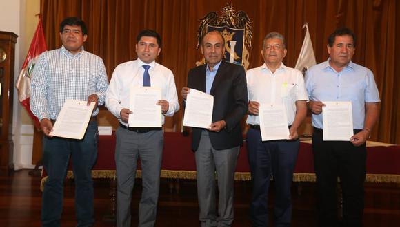 Suman fuerzas. El alcalde de Trujillo y de cuatro distritos de esta provincia se unen contra el crimen.