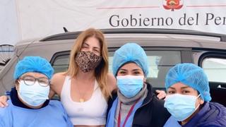 Fiorella Cayo tras vacunarse: “Por una responsabilidad social vine a hacerlo”