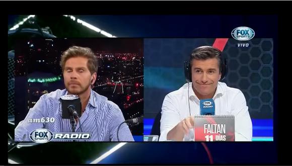 Pollo Vignolo y periodista chileno conversando sobre el plan de la Federación chilena. (YouTube)