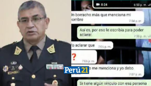 General PNP Víctor Zanabria dice no conocer a Joselito Carrera. (Composición Perú21)