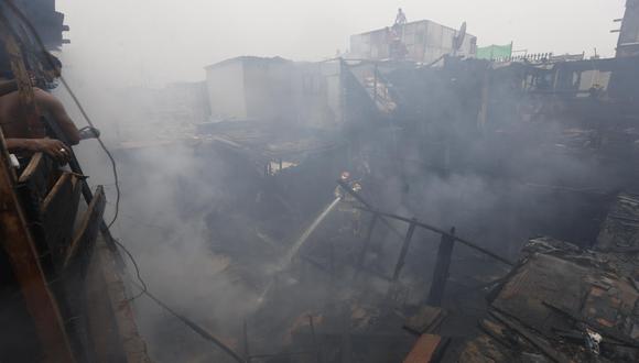 Incendio consumió una vivienda en Villa María del Triunfo. (Foto Referencial: Violeta Ayasta)