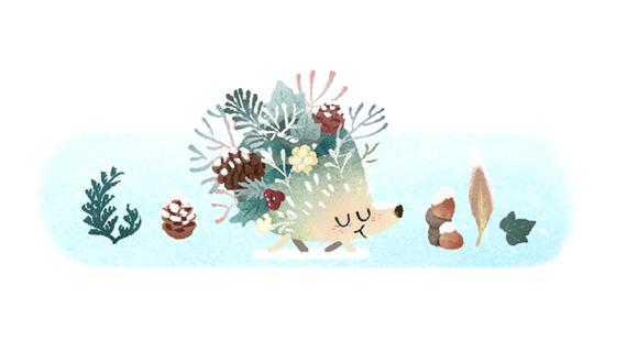 El doodle, que hace alusión al frío que se vivirá mientras dure la temporada, puede verse en Argentina, Uruguay, Chile, Paraguay, Bolivia, Perú, Brasil y Sudáfrica. (Captura / Google)