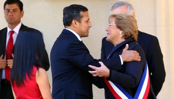 Humala dialogó con Bachelet. (Presidencia)