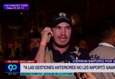 Forsyth plantea a Muñoz operativo conjunto para desalojar a ambulantes de calles aledañas a Gamarra