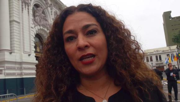 Cecilia Chacón se pronuncia sobre mensaje presidencial. (Liz Saldaña)