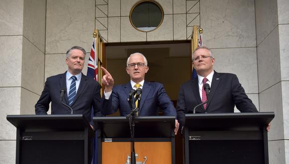 "Vamos a revisar nuestro plan de impuestos corporativos al mismo tiempo que ya se aplica a las pequeñas y medianas empresas", dijo Turnbull este miércoles a la prensa. (Foto: AFP)