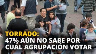 Urpi Torrado: 47% de peruanos aún no decide por cuál agrupación votará [VIDEO]