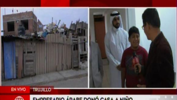 Trujillo: Empresario árabe muestra el interior de la casa que le regaló al niño (AméricaTV)