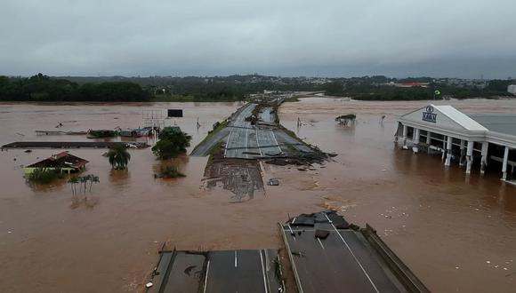 Terribles inundaciones en Brasil.
