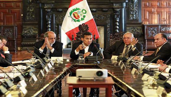 Humala encabezó reunión extraordinaria del Consejo Nacional de Seguridad Ciudadana. (Andina)