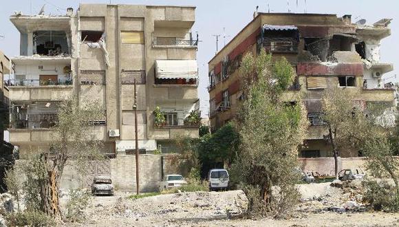 Qaboun, un barrio de Damasco, con señales de bombardeos. (Reuters)