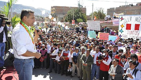 Ollanta Humala estuvo en Huamanga. (Sepres)