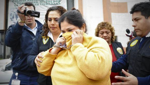 María Elena Burgos Guanilo (50) es acusada de ser testaferro de Jorge Burgos Guanilo. (Difusión)