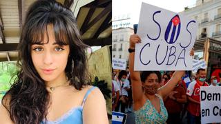 Camila Cabello y su mensaje ante las manifestaciones en Cuba, su país natal 