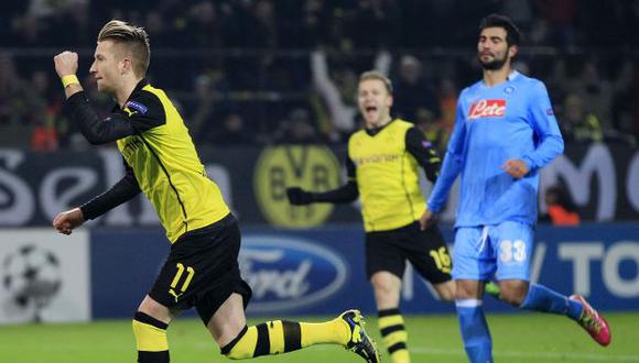Borussia Dortmund venció al Nápoli y apretó el Grupo F. (AP)