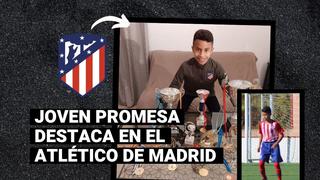 España: niño de padres peruanos destaca en Atlético de Madrid