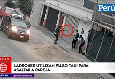 Trujillo: Delincuente se hace pasar por taxista para asaltar a pareja [VIDEO]