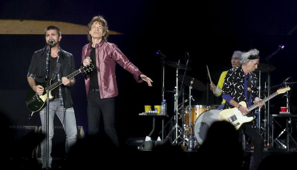 The Rolling Stones y Juanes cantaron ‘Beast of Burden’ en Colombia. (Reuters)