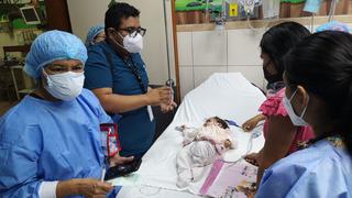Bebé trasladada de Mala a Lima por el presidente Castillo se encuentra estable en el Hospital del Niño