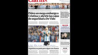 Así informó la prensa argentina sobre el empate de su selección frente a Perú