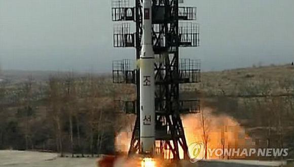 MUCHO RUIDO. Cohete norcoreano no cumplió su cometido. (Yonhap News)