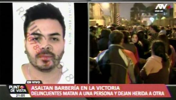 La víctima fue identificada como Fernando Pereyra Velarde, quien atendía en el local llamado Afrobarber. (ATV+)