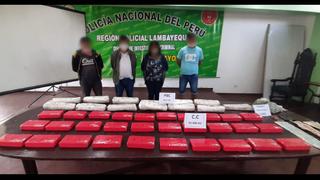 Chiclayo: PNP incauta 60 kilos de droga dentro de vivienda 