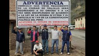 La Libertad: Ronderos de Huamachuco impiden ingreso de trujillanos para evitar contagios de COVID-19 
