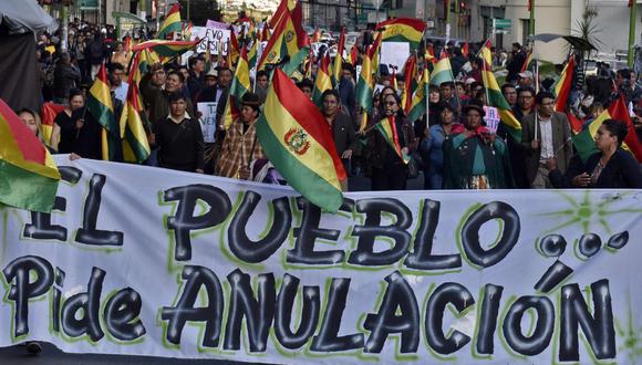 La oposición boliviana rechaza la auditoría de la OEA, pues cree que se trata de "una maniobra distraccionista para mantener a Morales en el poder". (Foto: AFP)