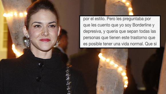 Anahí de Cárdenas reveló que sufre de trastorno límite de la personalidad y depresión. (Twitter)