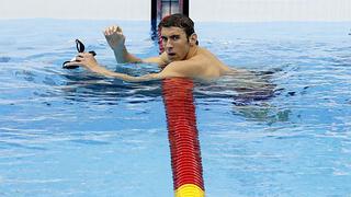Phelps no consiguió ninguna medalla en su debut en Londres