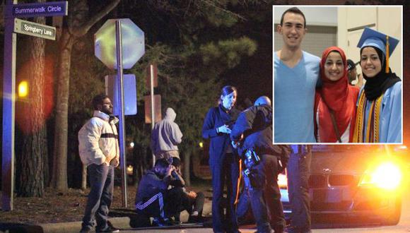 Asesinato de los tres jóvenes musulmanes ocurrió el martes por la noche. (AP/Our Three Winners en Facebook)