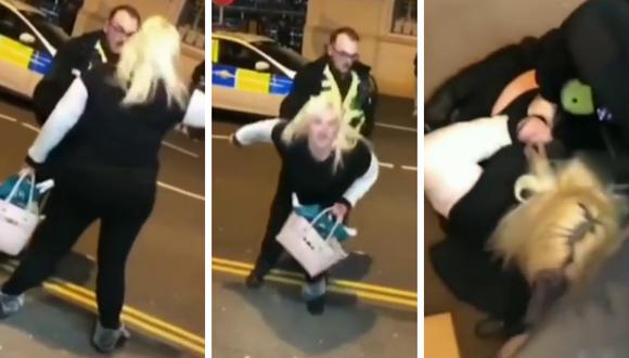 Una mujer terminó detenido al faltarle el respeto a un oficial bailándole 'twerking'. (Foto: POLICE VIDEO en YouTube)