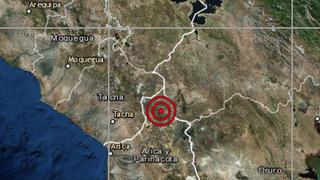 Sismo de magnitud 4,2 se registró en Calana esta mañana en Tacna