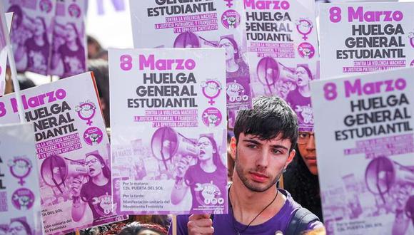 Huelga feminista y cientos de marchas en todo España por el Día de la Mujer. (Foto: EFE)