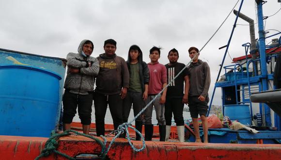 Los seis pescadores se encuentran en buen estado de salud. (Foto: Dirección General de Capitanías y Guardacostas)