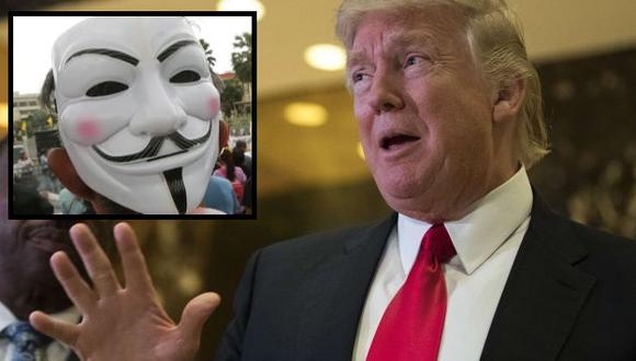 Donald Trump recibe amenaza de Anonymous. (AFP)