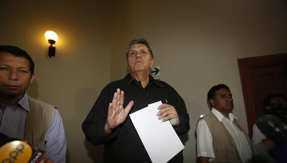 El ex presidente Alan García se disparó en la cabeza momentos antes de ser detenido preliminarmente. (Foto: Mario Zapata / GEC)