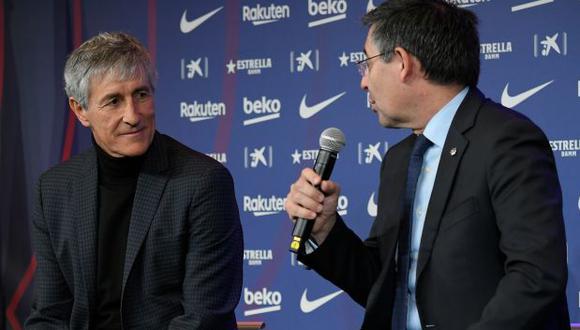 Quique Setién asumió el puesto de entrenador del Barcelona en enero del 2020. (Foto: AFP)