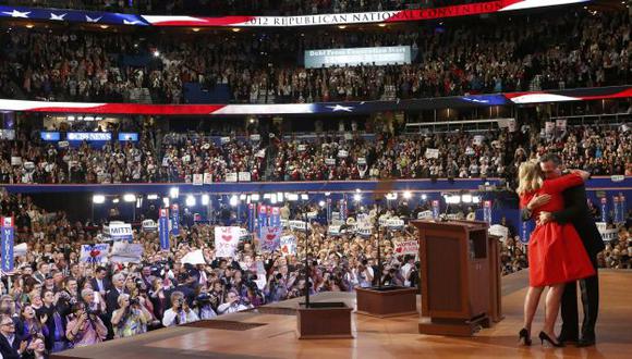 Romney consiguió ayer la nominación republicana en Tampa. (Reuters)