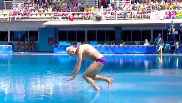 Río 2016: Campeón olímpico tuvo terrible salto, recibió 0 y quedó fuera de la final. (Captura)