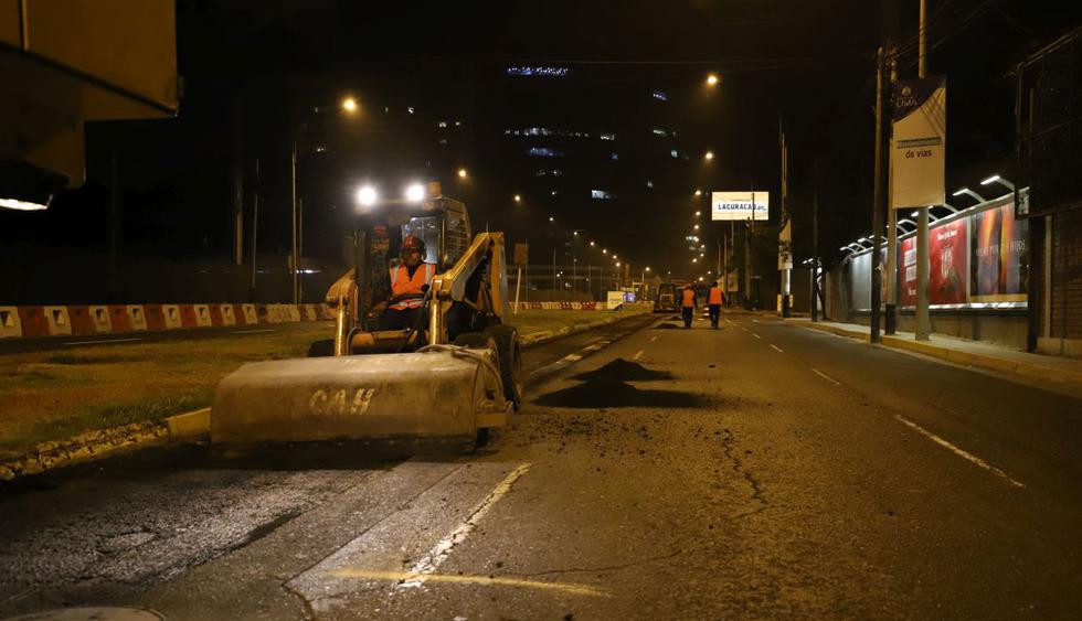 Los trabajos se realizarán de 10 p.m. a 5 a.m., a fin de evitar restringir la circulación en horas de gran afluencia de vehículos. (Municipalidad de Lima)