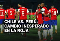 Conoce el cambio de última hora en la selección de Chile de cara al partido ante Perú por Eliminatorias