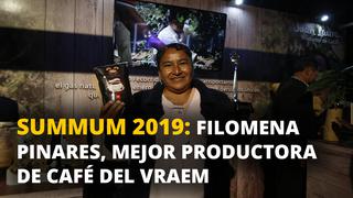 Filomena Pinares, ganadora Summum a mejor productora de café del VRAEM