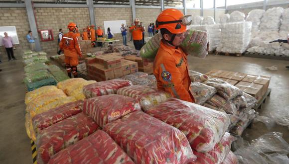 En Cúcuta se encuentra uno de los tres puntos de recepción y almacenamiento de víveres y medicinas para los venezolanos. (Foto: EFE)