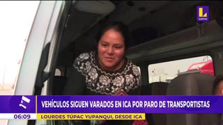 “No tenemos comida” Exclama ciudadana varada en Ica tras paro de transportistas