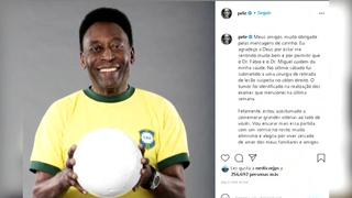 Pelé fue operado de un tumor en el colón y asegura que está “Muy bien”