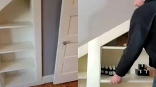 Familia encuentra una puerta secreta en dormitorio de la casa a la que se acababa de mudar